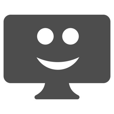 Gülümseme düz simge görüntüle