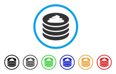 Bok sikke yığını vektör simgesi