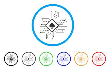 Dijital Casino devre vektör simgesi