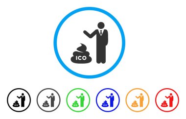 Businessman Show ICO Shit Vector Icon