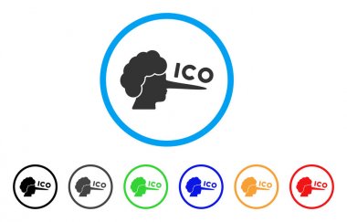 ICO Lier vektör simgesi