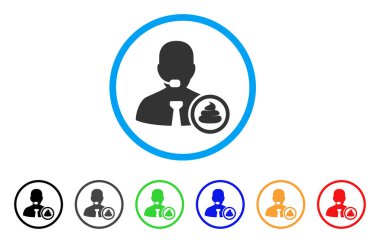 Bok operatör vektör simgesi