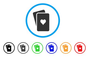 Kalpler iskambil vektör simgesi