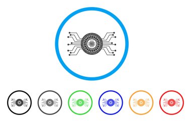 Dijital Casino devre vektör simgesi