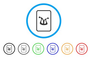 Joker oyun kartı vektör simgesi