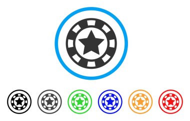 Star Casino çip vektör simgesi