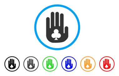 El vektör simgesi kumar durdurmak