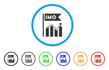 IMO grafik eğilim vektör simgesi