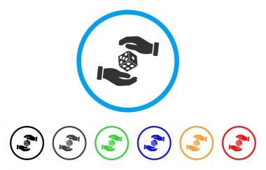 Ellerini zar vektör simge atmak