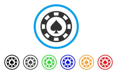 Maça Casino çip vektör simgesi