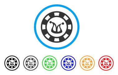 Joker Casino çip vektör simgesi