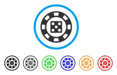 Zar Casino çip vektör simgesi