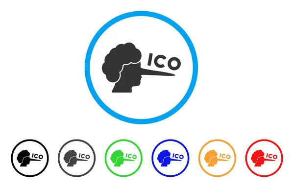 ICO Lier Vector Icon — Stock Vector