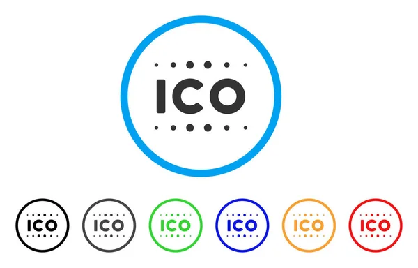 Vektorové ikony ICO titulek — Stockový vektor