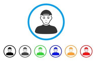 Çocuk yuvarlak simge