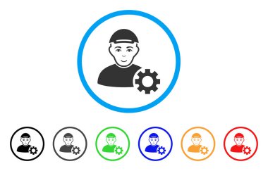 Kullanıcı seçenekleri dişli yuvarlak simgesi