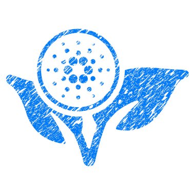 Cardano Eco başlangıç simgesi Grunge filigran