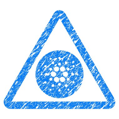 Cardano tehlike simgesi Grunge filigran