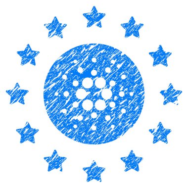 Başrollerini Cardano simgesi Grunge filigran