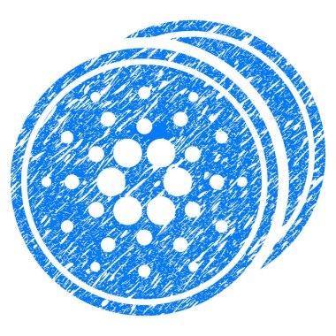 Cardano sikke simge Grunge filigran