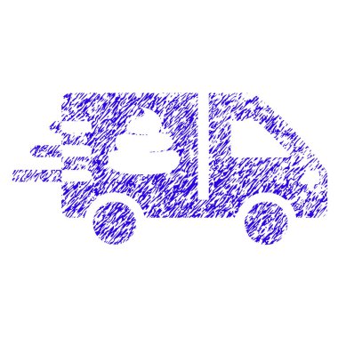 Gübre teslim simgesi Grunge filigran hızlı