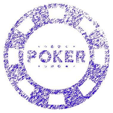 Poker Casino çip simgesi Grunge filigran