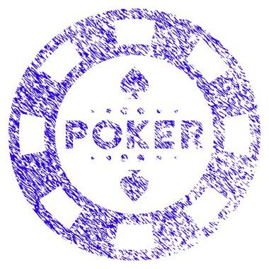 Poker Casino çip simgesi Grunge filigran