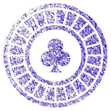 Casino rulet simgesi Grunge filigran