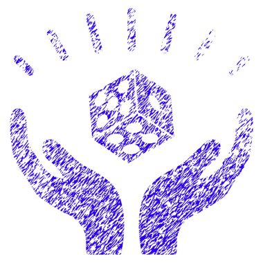 Zar eller simgesini Grunge filigran kazanmak