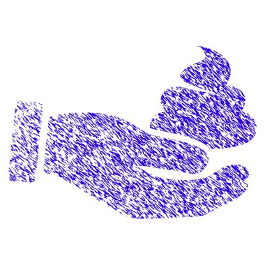 El teklif bok simgesi Grunge filigran