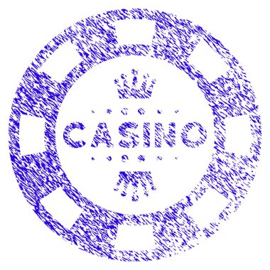 Royal Casino çip simgesi Grunge filigran