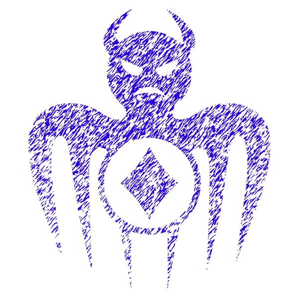 Gambling Spectre Devil Icon Grunge Watermark — Stock Vector