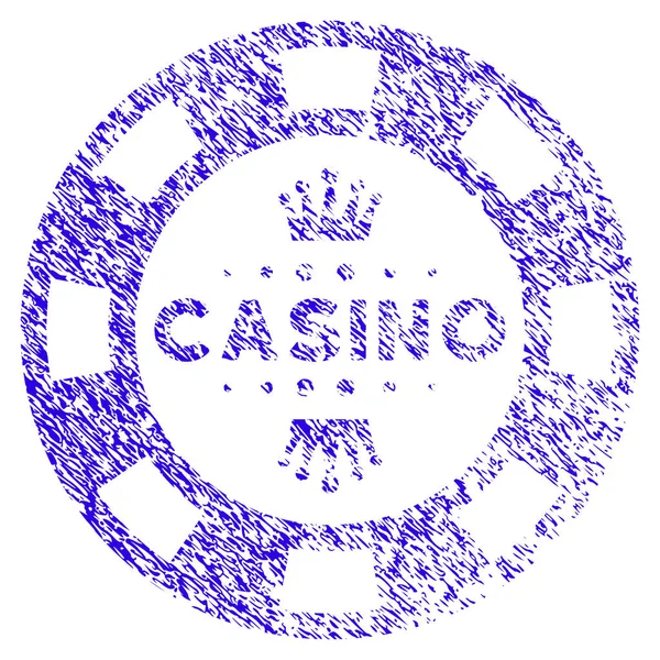 Royal Casino Chip Icono Grunge marca de agua — Vector de stock