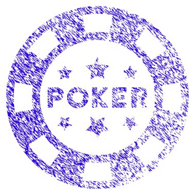 Poker Casino çip simgesi Grunge filigran