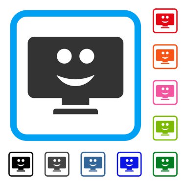 Simge görüntüleme gülümseme çerçeveli