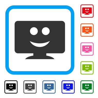 Simge görüntüleme gülümseme çerçeveli