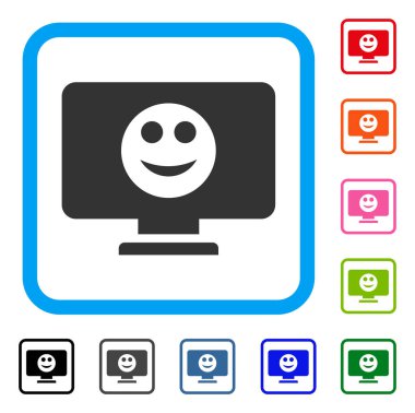 Simge görüntüleme gülümseme çerçeveli