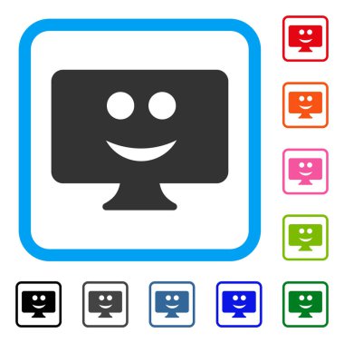 Simge görüntüleme gülümseme çerçeveli