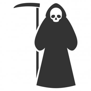 Scytheman düz simgesi