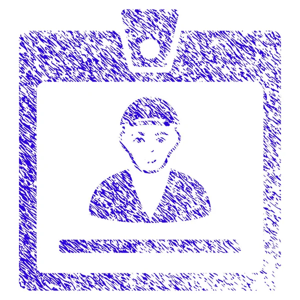 Guy Access Card Icône Grunge filigrane — Image vectorielle