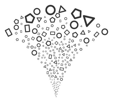 Geometrik şekiller çeşme dere