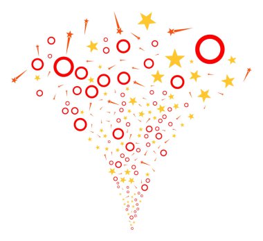 Konfeti yıldız çeşme dere