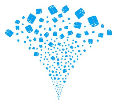 Tuvalet kağıdı rulo çeşme dere