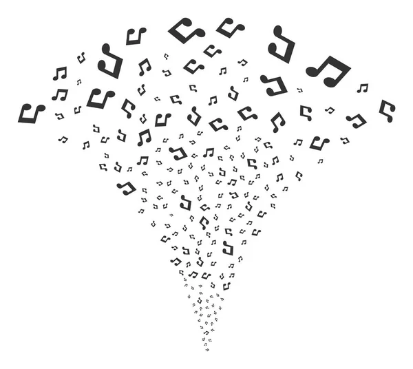 Musik fontän ström — Stock vektor