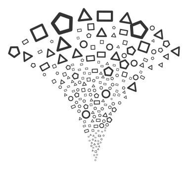 Geometrik şekiller çeşme dere