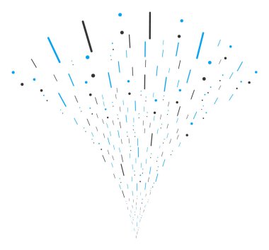 Çizgiler ve noktalar çeşme dere