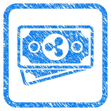 Dalgalanma banknotlar damga çerçeveli