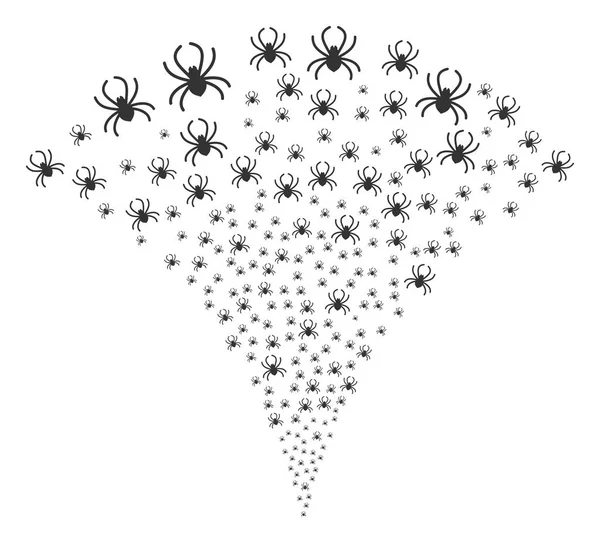 Pavouk fontána Stream — Stockový vektor