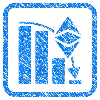 Ethereum klasik düşen grafik damga çerçeveli