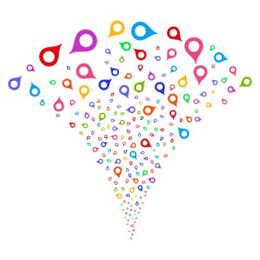 Harita işaretleyici çeşme Stream